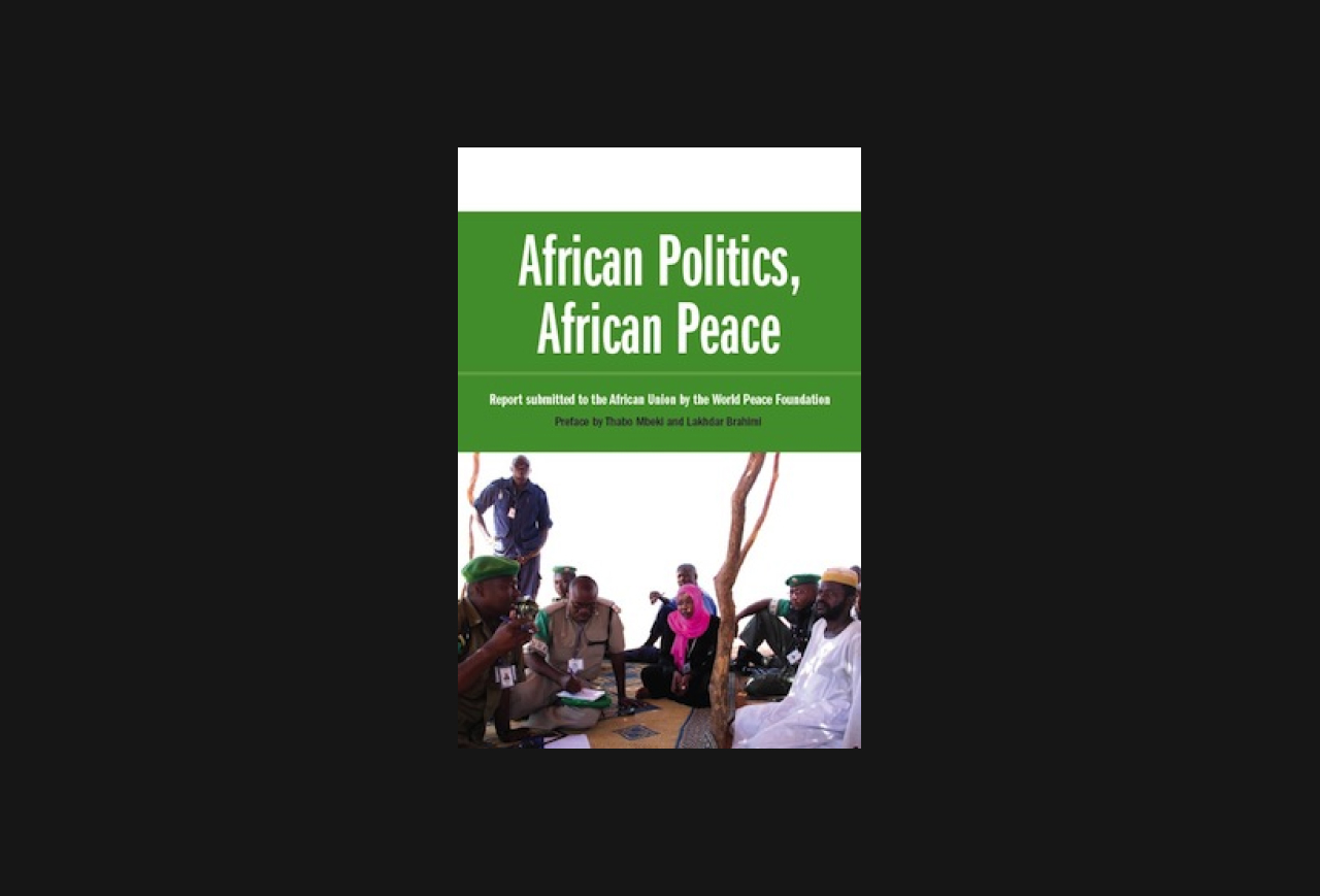 Cover of WPF published report, "African politics, African Peace."