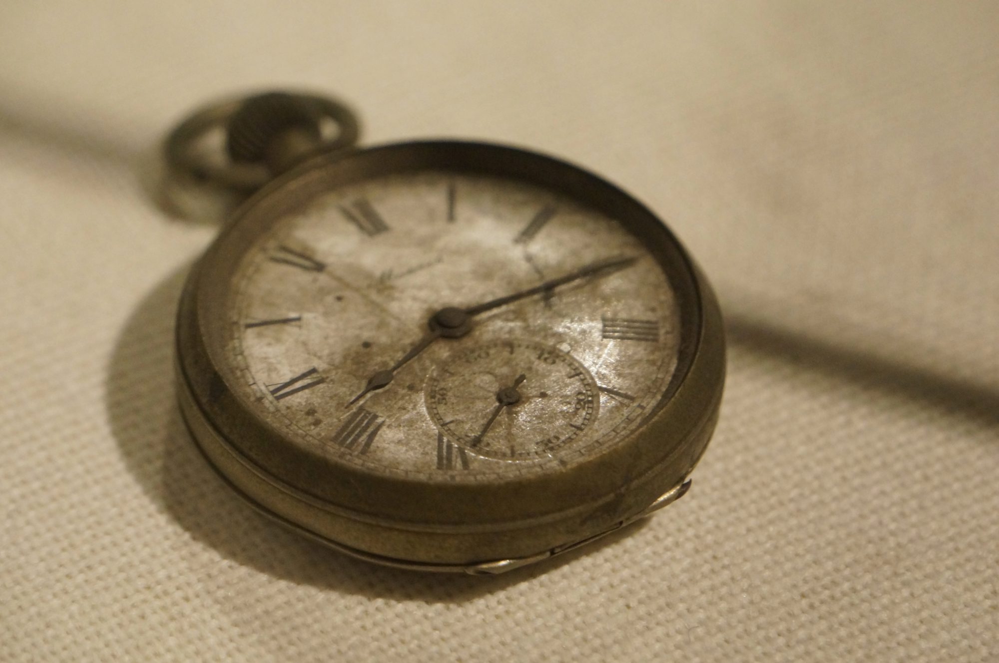 A pocket clock with the time of the atomic bomb is at Hiroshima Peace Memorial Museum, Japan. Downloaded A pocket clock with the time of the atomic bomb is at Hiroshima Peace Memorial Museum, Japan.