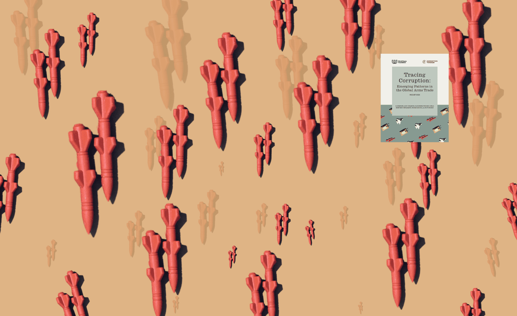 illustration of multiple red missiles falling down