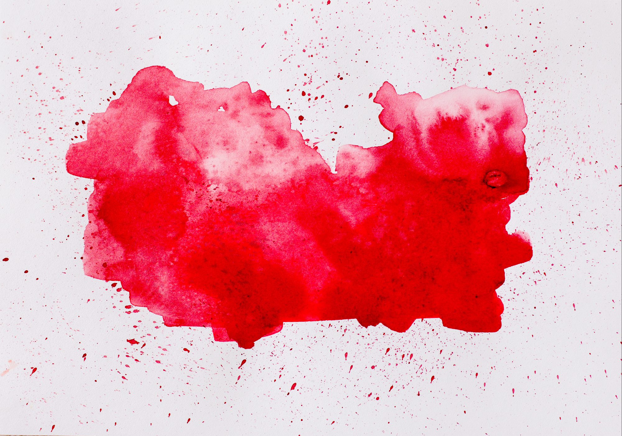 Red abstract watercolor
