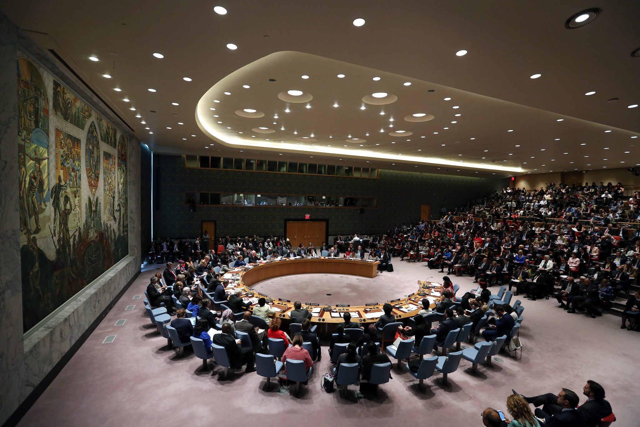 UN security council meeting