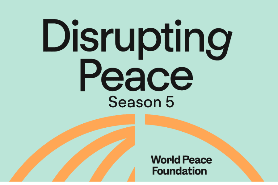 Disrupting Peace Podcast logo banner